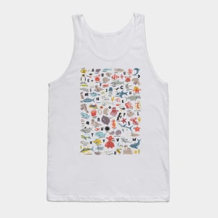 Sea Animals Alphabet Tank Top